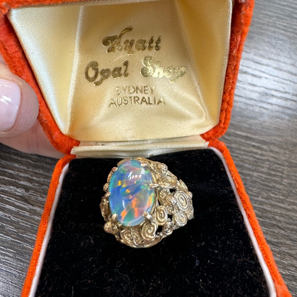Gold Opal Ring - image 2